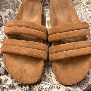 Tan Varley Slide Sandals